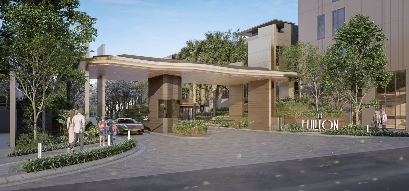 Lối vào chính của The Fullton CapitaLand tại khu đô thị Vinhomes Ocean Park 3, Hưng Yên. Lối vào chính của The Fullton CapitaLand tại khu đô thị Vinhomes Ocean Park 3, Hưng Yên.
