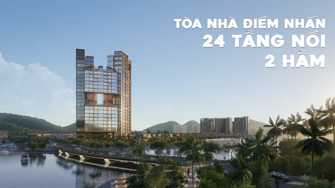 Toà nhà điểm nhấn 24 tầng – Trung tâm thương mại và dân cư cao cấp khu đô thị Charmora City.